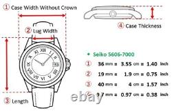 Montre automatique homme vintage SEIKO Lord Matic 5606-7000 Gold Day Date