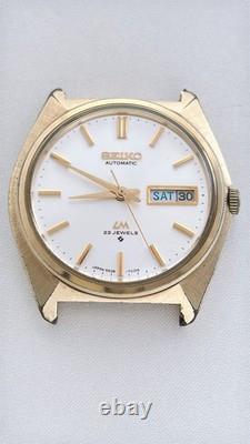 Montre automatique homme vintage SEIKO Lord Matic 5606-7000 Gold Day Date