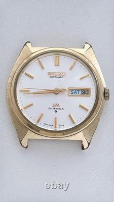 Montre automatique homme vintage SEIKO Lord Matic 5606-7000 Gold Day Date