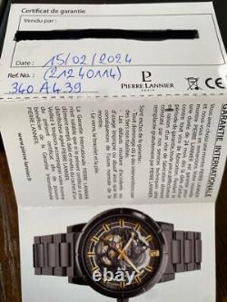 Montre automatique noir homme Pierre Lannier Hector