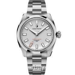 Montre automatique pour homme Cestrian Master Series V3 cadran blanc CM-WT001