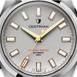 Montre automatique pour homme Cestrian Master Series V3 cadran blanc texturé