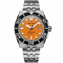 Montre automatique pour homme Cestrian Pro Dive Series cadran orange 300 m CP