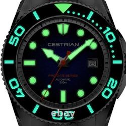 Montre automatique pour homme Cestrian Pro Dive Series cadran orange 300 m CP Montre automatique pour homme Cestrian Pro Dive Series cadran orange 300 m CP