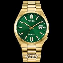 Montre automatique pour homme Citizen Tsuyosa NJ0152-51X cadran vert saphir