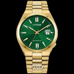 Montre automatique pour homme Citizen Tsuyosa NJ0152-51X cadran vert saphir