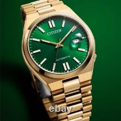 Montre automatique pour homme Citizen Tsuyosa NJ0152-51X cadran vert saphir