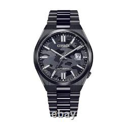 Montre automatique pour homme Citizen cadran noir camouflage verre saphir