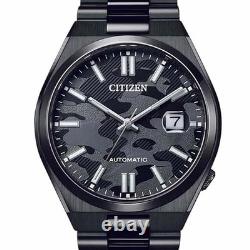 Montre automatique pour homme Citizen cadran noir camouflage verre saphir