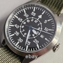 Montre automatique pour homme FLIEGER 41 mm 21 Jew saphir mil acier 316L Miyo