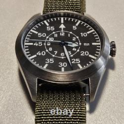 Montre automatique pour homme FLIEGER 41 mm 21 Jew saphir mil acier 316L Miyo