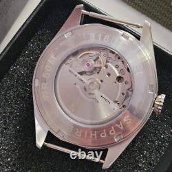 Montre automatique pour homme FLIEGER 41 mm 21 Jew saphir mil acier 316L Miyo