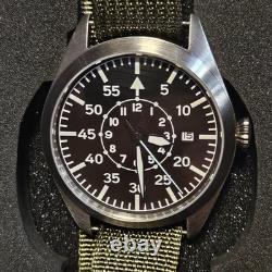 Montre automatique pour homme FLIEGER 41 mm 21 Jew saphir mil acier 316L Miyo