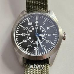 Montre automatique pour homme FLIEGER 41 mm 21 Jew saphir mil acier 316L Miyo