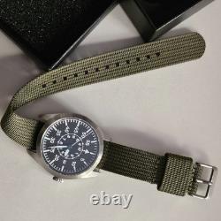 Montre automatique pour homme FLIEGER 41 mm 21 Jew saphir mil acier 316L Miyo