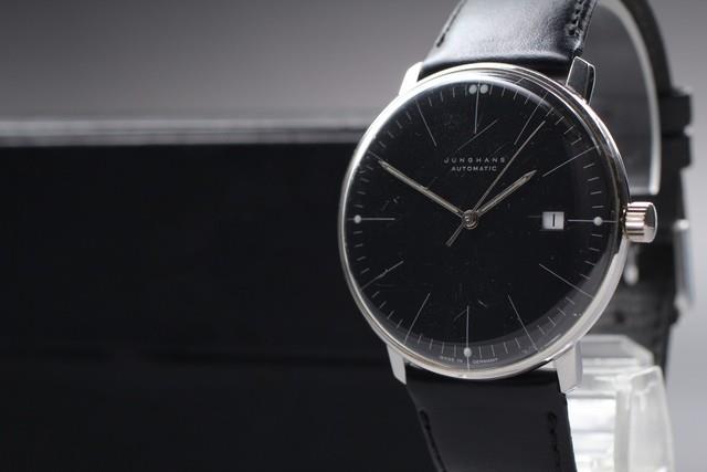 Montre Automatique Pour Homme Junghans Max Bill 27.4701 Cadran Noir Rayures