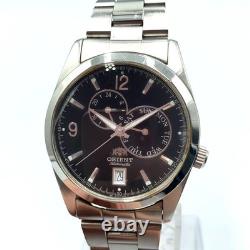 Montre automatique pour homme Orient Chronograph Day Date cadran noir montre