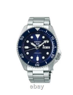Montre automatique pour homme Seiko 5 Sports SRPD51K1 cadran bleu date du