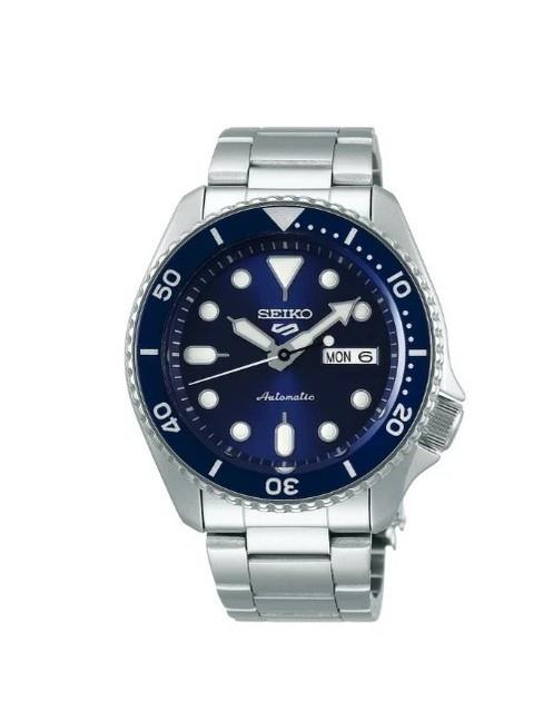 Montre Automatique Pour Homme Seiko 5 Sports Srpd51k1 Cadran Bleu Date Du