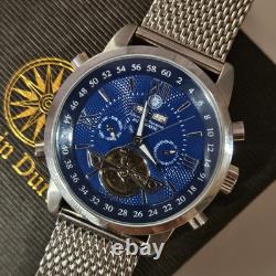 Montre automatique vintage pour homme Durmont perpétuelle calendrier