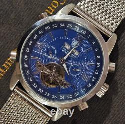 Montre automatique vintage pour homme Durmont perpétuelle calendrier