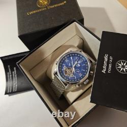 Montre automatique vintage pour homme Durmont perpétuelle calendrier