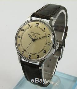 Montre bracelet Jaeger-LeCoultre. Mouvement automatique 476. Vers 1946
