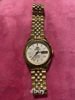 Montre-bracelet Orient calendrier automatique cristal AAA Japon Vintage Service