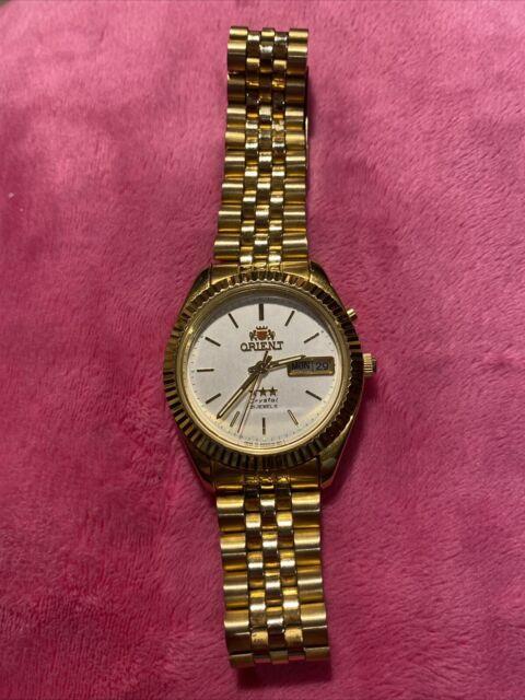 Montre-bracelet Orient Calendrier Automatique Cristal Aaa Japon Vintage Service