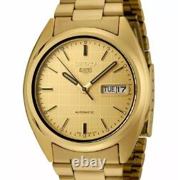 Montre-bracelet automatique pour homme Seiko 5 SNXL72K1 cadran doré en acier