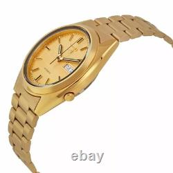 Montre-bracelet automatique pour homme Seiko 5 SNXL72K1 cadran doré en acier