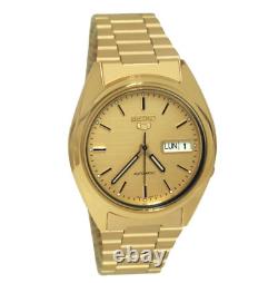 Montre-bracelet automatique pour homme Seiko 5 SNXL72K1 cadran doré en acier