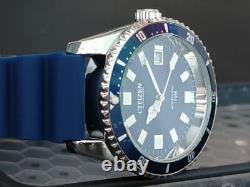 Montre-bracelet pour homme Vintage Citizen cadran bleu automatique 36 mm 21