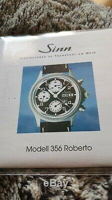 Montre chronographe automatique SINN 356 Flieger Panda Edition Roberto NEUVE