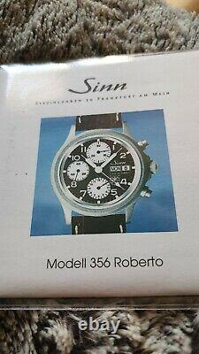 Montre chronographe automatique SINN 356 Flieger Panda Edition Roberto NEUVE