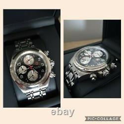 Montre chronographe automatique suisse panda VICTORINOX, ETA 7750 Valjoux. Rare