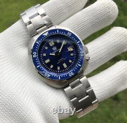 Montre de Plongée Vintage Homme Mouvement Automatique japonais NH35 Bleue Montre de Plongée Vintage Homme Mouvement Automatique japonais NH35 Bleue