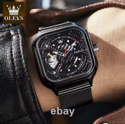 Montre étanche avec bracelet Acier Inoxydable Pour Homme