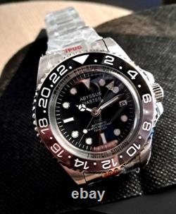 Montre gmt ABYSSUS MASTER GMT Watch 001 Black /GREY Valve Hélium Montre gmt ABYSSUS MASTER GMT Watch 001 Black /GREY Valve Hélium