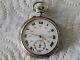 Montre Gousset Argent Et Or 18 K De Smoking Poids 61.3 G Fonctionne Tb +-1890