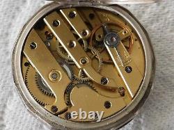 Montre gousset argent et or 18 k de smoking poids 61.3 G fonctionne TB +-1890 Montre gousset argent et or 18 k de smoking poids 61.3 G fonctionne TB +-1890