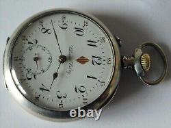 Montre gousset chronomètre ULTRA argent a ancre +-1910 révisé fonctionne 1