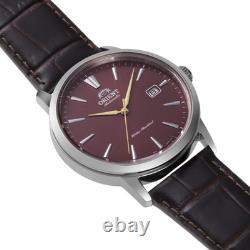 Montre habillée homme Orient Bambino automatique cadran rouge bracelet cuir R