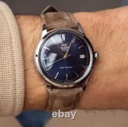 Montre homme Orient Bambino RA-AC0M12L30B automatique 38 mm cadran bleu