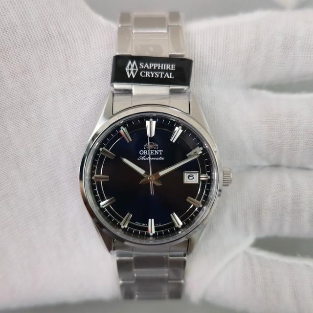Montre Homme Orient Stretto Ra-ac0r02l Automatique Cadran Bleu 38,5 Mm