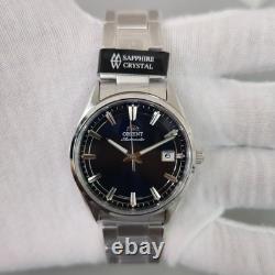 Montre homme Orient Stretto RA-AC0R02L automatique cadran bleu 38,5 mm