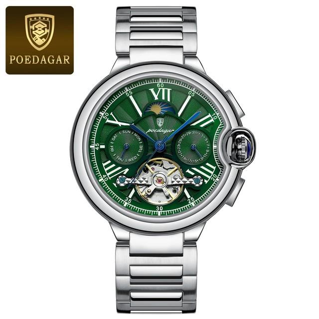 Montre Homme De Luxe Tourbillon Creux Automatique M&eacute;canique Pour Hommes En Acier