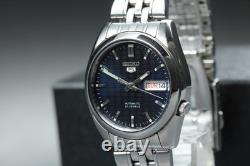 Montre homme vintage 2003 Seiko 5 7S26-01V0 Navy Day-Date automatique du JAPON