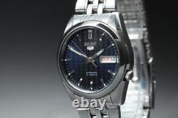 Montre homme vintage 2003 Seiko 5 7S26-01V0 Navy Day-Date automatique du JAPON
