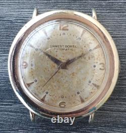 Montre homme vintage Ernest Borel automatique cadran patine Felsa 1560